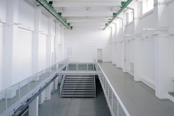 Rauminstallation, site specific installation, Rotlichtbezirk / redlight district, 2002, mixed media, 102 x 1430 x 440 cm, & 102 x 740 x 440 cm, LVR-LandesMuseum Bonn