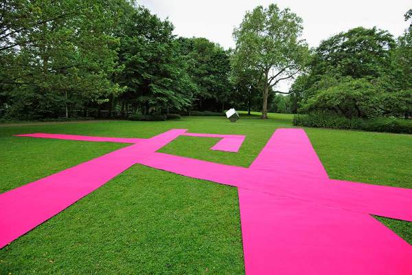 Installation Art, mapping the city, 2012, fitted carpet, 3000 x 2100 cm, Clemens Sels Museum Neuss
